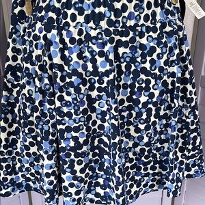 T for Talbots Blue Polka Dot skort